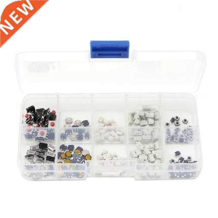 250 Pcs 10 Models Tactile Button Switch Micro Button Switche