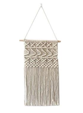 Macrame Wall Hanging Woven Tapestry Boho Chic Tassels Pendan