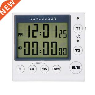 New Kitchen Timer Digital Countdown Timer 2 Channel Flashing