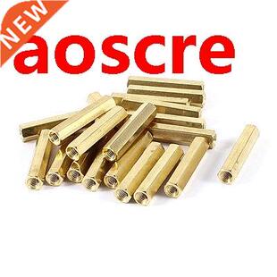 20 Pieces M4 Female Thread PCB Brass Standoff Spacer 30mm Hi