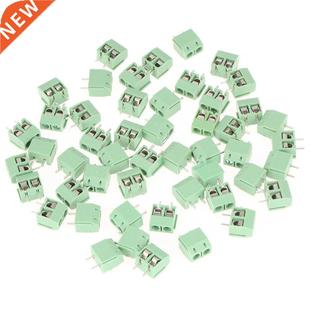 PCB Connect Pin Block Terminal Screw Green Pitch 5mm 50pcs