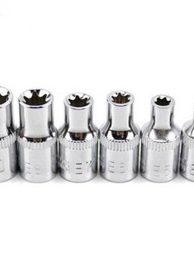 6Pcs 1/4 Ratchet Socket Set Torque wrench Torx Star Female