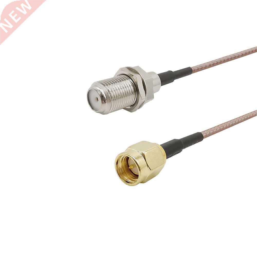 1Pcs SMA Male to F Female RG16 Adapter Coaxial Pigtail Cabl