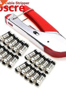 Coaxial Cable Manual Crimping Tool Set Kit F-Type Compressio