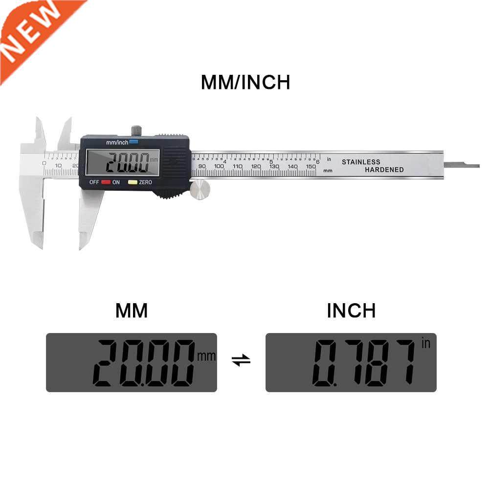 0.01mm Accuracy LCD Digital Vernier Caliper 150mm 6inch Stai