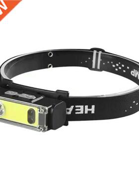 XPE+COB LED Headlamp Powerful USB Rechargeable Headlig For