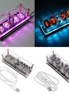 N-12 Glow Tube Clock 4-Bt DS3231 N12 Nxe Tube Clock Ste