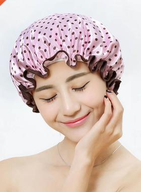 Thick 1Pcs Waterproof Bath Hat Double Layer Shower Hair Cove