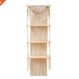 Tier Hanging Floating Shelves Bedroo Macrame for Wall