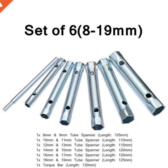 8-19mm 6-22mm 7PC/10PC Tubular Box Wrench Set Tube Spanner W