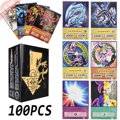 100pcs Yu-Gi-Oh Anime Style Cards Blue Eyes Dark Magician Ex