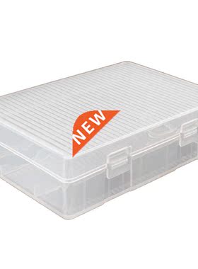 Case Holder Storage Box for 4x26650 Batteries Transparent