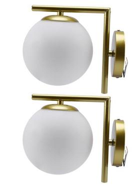 2X Modern Style Led Wall Lamp Nordic Glass Ball Wall Lamp Pa