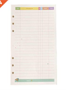 A6 colorful diary refills spiral replace loose leaf statione