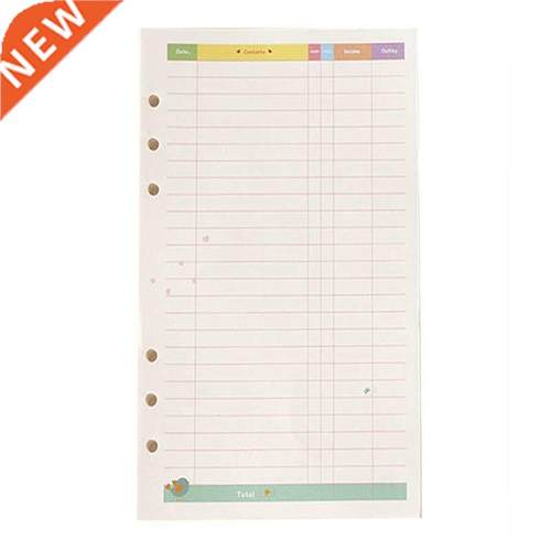 A6 colorful diary refills spiral replace loose leaf statione