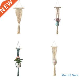 Hanger Boho Handmade Macrame Hanging Pot Woven Basket Plant