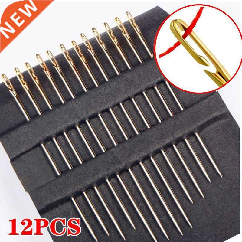 12/36Pcs Large Needle Eye Sewing Automatic Threading Embroid