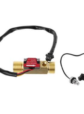 G1/2 Brass Hall Flow Rate Meter with NTC Temperature Measur