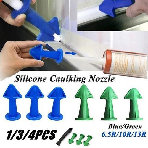 4 /3/1Pcs Caulk Nozzle Applicator Silicone Caulking Tools Se