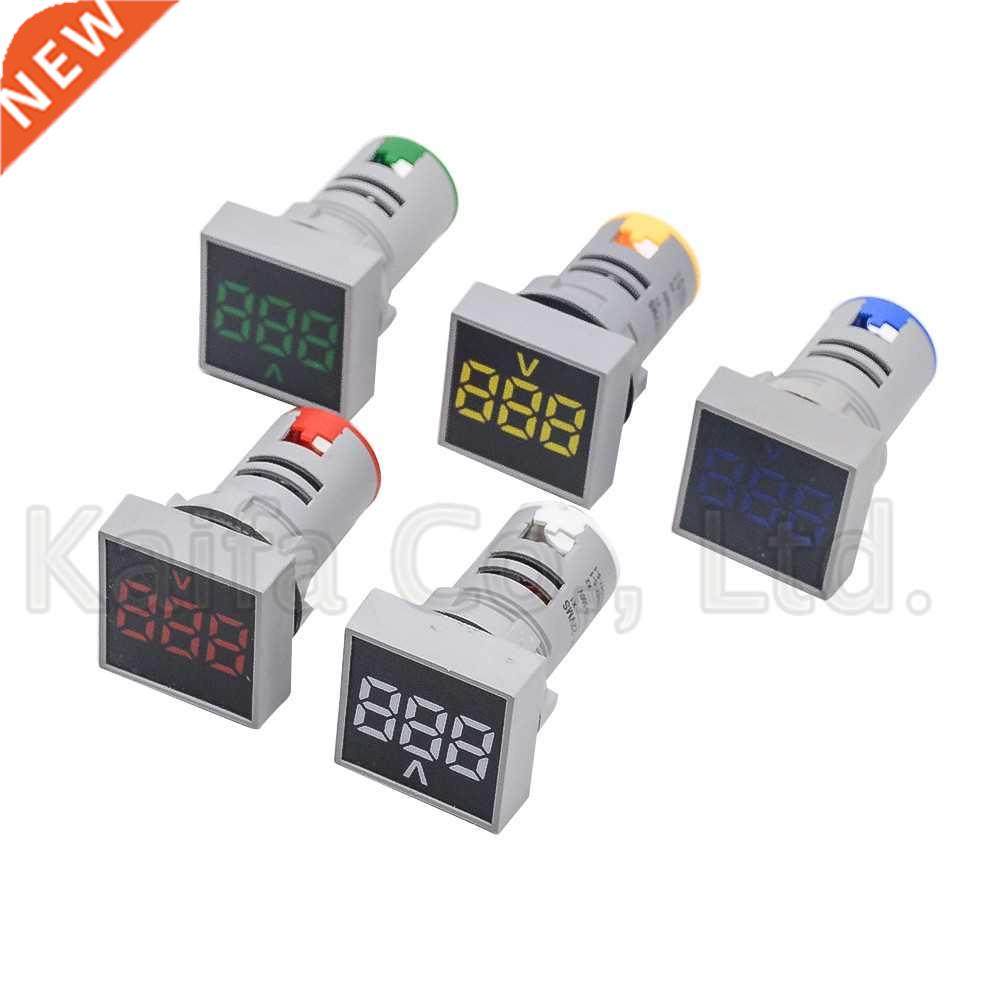 22MM Measuring range AC 12-500V Voltmeter Square Panel LED D