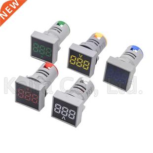 Voltmeter range LED Panel Square 500V Measuring 22MM