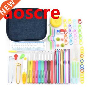 Crochet Hook Set With Yarn Knitting Needles Sewing Tools Set