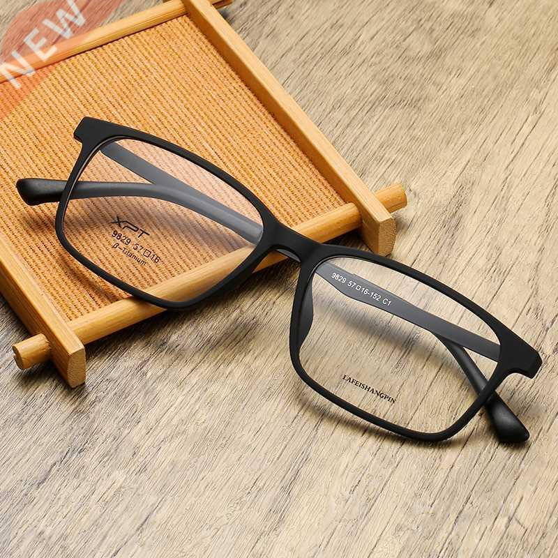 Optical Glasses 9829 Frame Men Ultralight Pure Titanium Glas