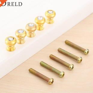 5Pcs 11mm Antique Gold Furniture Handle Modern Kitchen Cabin
