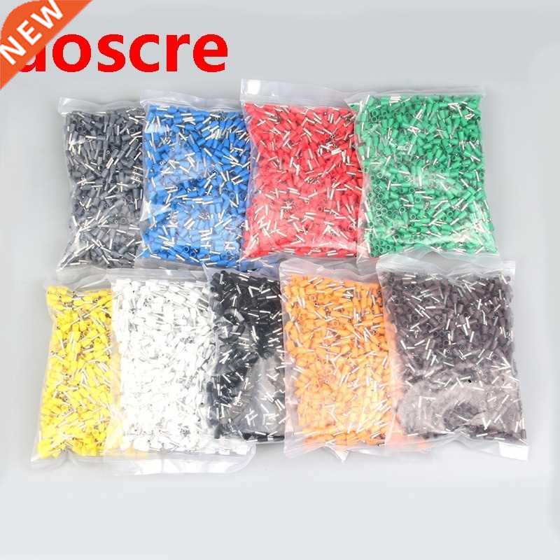 Free shipping 1000pcs E0508 E7508 Tubular Wire Cold Pressure