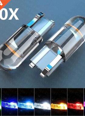 Super Bright 2/10 Pcs W5W 194 T10 LED Glass Housing Cob Car