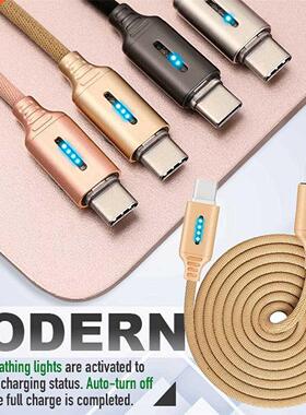 USB C Cable Type-C Charger 2.4A Fast Charging Nylon Cable Fo