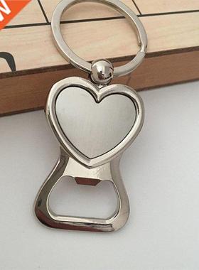 Love Heart Shaped Beer Bottle Opener Key Chain Portable Crea