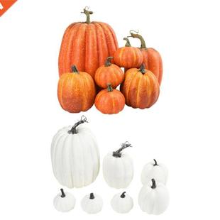 Assorted Pumpkins Fake Simulation 7pcs Pumpkin Artificial