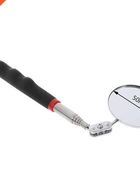 1Pc 50mm Car Telescopic Detection Lens Inspection Round Mirr