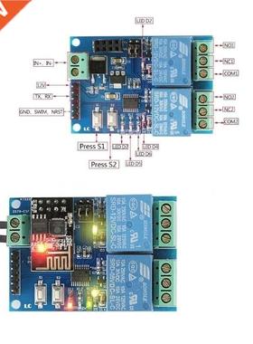 WIFI Relay Module ESP8266 IOT APP Controller 2-Channel 适用
