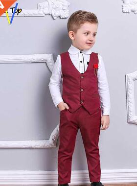 kids Boy Clothes Boys Formal Shirt pants Gentleman set suit