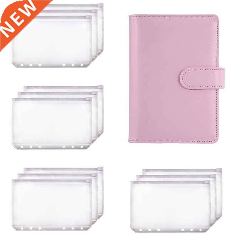 A6 Binder Planner Pink Notebook Binder and 12 Pieces 6 Hole