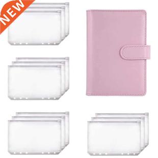 A6 Binder Planner Pink Notebook Binder and 12 Pieces 6 Hole