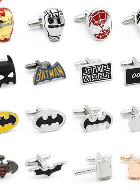 Classic Superheroes Cufflinks 28 Styles Option Quality Brass