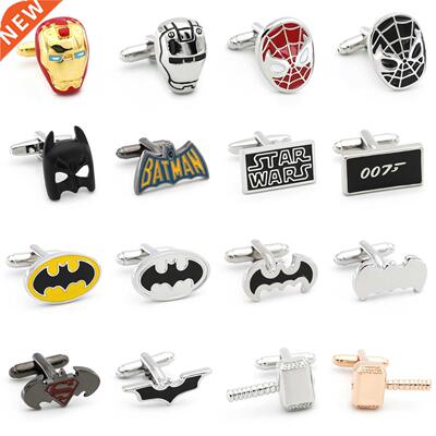 Classic Superheroes Cufflinks 28 Styles Option Quality Brass