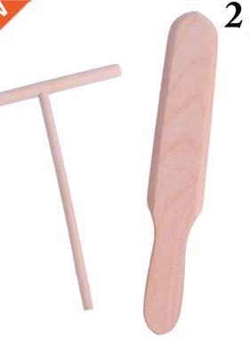 2pcs Pancake Tools Cooking Utensils Wooden Crepe Tools Spatu