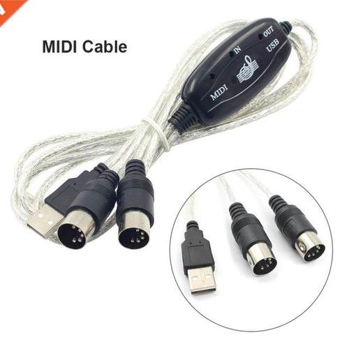 USB IN-OUT MIDI Electronic Keyboard Component Cable Adapter