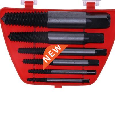 6pcs Screw Extractors Damaged Broken Screws Removal Tool Use