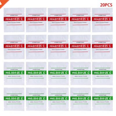 20 Pcs PH Buffer Solution Powder PH For Test Meter Measure C