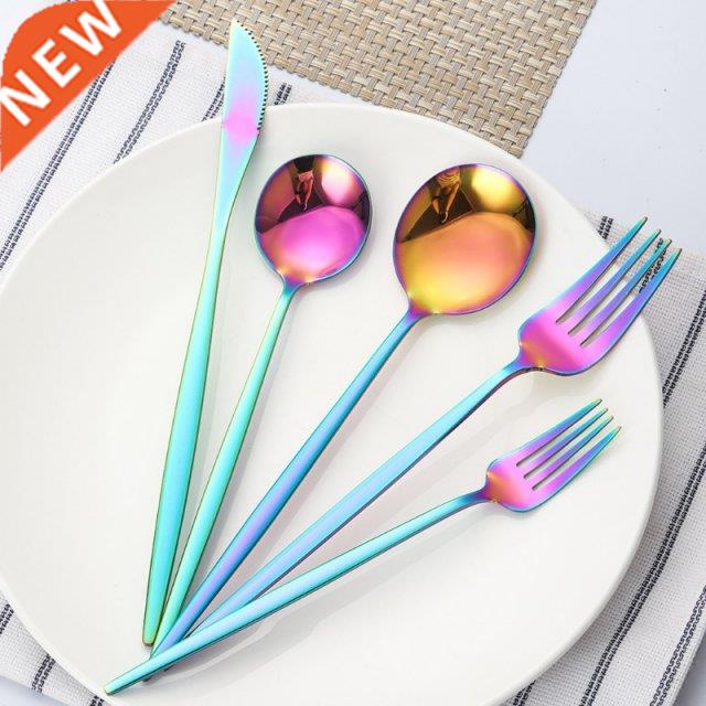 20pcs Upscale 5 colors Dinnerware Set Stainless Steel Tablew
