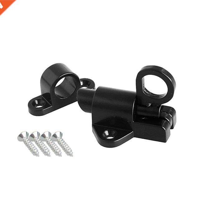 Black Wndow Gate Securty Pull Rng Sprng Bounce Door Bolt