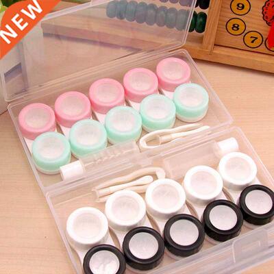5Pairs Contact Lens Case Container Eye Contacts Women Travel
