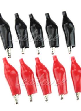 Hot 10x 28mm Alligator Leads Crocodile Test Clip Fr Electric