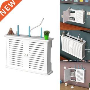 Wireless Wifi Router Storage Boxes Wooden Box Cable Power Pl
