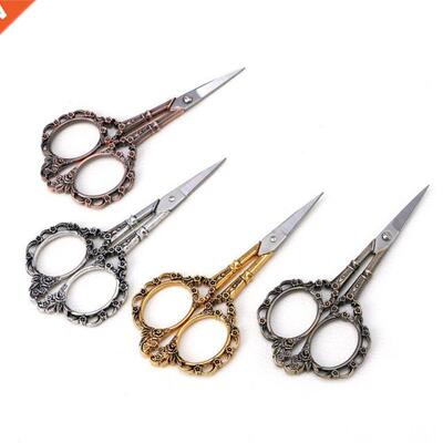 1PC Stainless Steel European Vintage Floral Scissors Sewing
